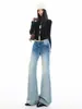 Jeans Vintage de Color Degradado Micro Campana para Mujer, Novedad Otoño 2026 de Cintura Baja, Diseño No Ceñido, Pantalones de Campana