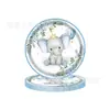 Suministros para Fiesta de Elefante Azul Desechables Bautizo Vajilla de Mesa Set Bebé Decoraciones de Arreglo de Cumpleaños para Bebé
