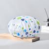 Gorro de ducha de una sola capa con borde sellado y estampado para mujer, Cubrecabeza impermeable para bañarse, Gorro anti-humo de cocina, Venta al por menor, Estampados aleatorios