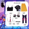 Grupo Bruja Cazadora Estrella K-Pop Disfraz de Cosplay Rumi Mirazoi Grupo de Chicas Personaje de Anime Disfraz para Actuación en Escenario Disponible en Stock