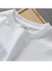 220g Pesada Gruesa Simple Impermeable Blanca Camiseta Publicitaria en Blanco Algodón Cuello Redondo Manga Corta Camiseta Camiseta Ropa de Clase