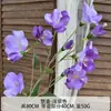 Arranjo de Cena com Flores Artificiais, Flores Artificiais da Série Roxa para Celebração de Casamento, Arranjo de Flores de Chão, Decoração Suave e Flores para Paisagismo de Salão de Casamento