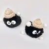 Chaveiro fofo de desenho animado com cerdas pequenas, pingente de elfo, buraco para sapatos, bola de pelo, sapatos de pelúcia, acessórios, joias DIY