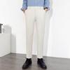 Pantalones de Negocios Nuevos de Primavera y Otoño 2024 para Hombre Pantalones Casuales Rectos de Corte Slim para Hombre Pantalones de Traje Negros Dosing para Hombre