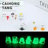 Resina Luminosa Calabaza Lindo Elfo Creativo DIY Accesorios Estéreo Casero Colgante Hecho a Mano Escritorio Pequeños Adornos