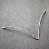 Accesorios de ropa al por mayor de fábrica Anillo de acero inoxidable en forma de Y Forma de inspección Soporte metálico de acero en forma de U en forma de V