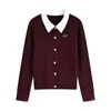 Elegante y con Estilo Cárdigan de Punto Falso de Dos Piezas con Solapa y Manga Larga para Mujer 2026 Otoño Nuevo Casual Moda Versátil