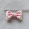 Laço de Malha Xadrez Acessórios Semi-Acabados para Grampo de Cabelo DIY Headwear Acessórios Semi-Acabados para Roupas Sapatos e Chapéus BJD Broche