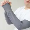 Mangas de Protección Solar de Verano para Hombre, Mangas para Brazo de Seda de Hielo Anti-UV para Pesca, Estilo Masculino para Conducir y Ciclismo, Mangas Transpirables y Frescas