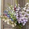 2 garfo qianhe delphinium cerimônia de casamento decoração salão de casamento flor falsa linha pick high line flor jacinto simulação flor