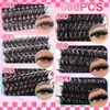 Comercio Exterior Transfronterizo 60 Racimos 30100D Pestañas Postizas de Racimo Único Curvadas 10-18mm Pestañas Gruesas y Rizadas Segmentadas DIY