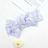 Verano Nuevo Pasador de Lazo Sobredimensionado Super Hada Niña Pequeña Fresca Hoja Flor Tela Parte Trasera de la Cabeza Clip de Primavera