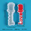 Molde de Silicone para Fazer Velas Perfumadas com Letras Longas, Rosa, Tulipa, Bolo Mousse, Ornamento de Gesso DIY