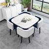 Conjunto Simples de Mesa e Cadeiras para Recepção de Loja Comercial, Reunião, Negociação, Mesa Redonda Pequena, Mesa de Jantar de Escritório, Lazer