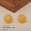 Pendientes Populares de Lazo Geométrico, Pendientes de Estilo Retro Literario de Lujo Ligero, Pendientes Exagerados de Estilo Metal en Relieve para Mujer