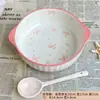 Lindo Set de Plato y Tazón Estilo Ins de Dibujos Animados para Uso en Casa, Incluyendo Tazón para Fideos, Tazón para Yogur, Platos de Cena y Vajilla de Cerámica