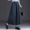 Falda Versátil de Cintura Alta Línea A Estilo Coreano Moda Otoño/Invierno 2026 Falda Acampanada de Longitud Media Casual para Mujer Tendencia