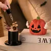 Adorno de piedra aromática difusora con forma de calabaza divertida, piedra aromática de cristal para uso doméstico, cristal de fragancia interior sin llama, de larga duración