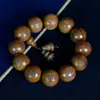 Rosário de Madeira Natural Liudao Material Antigo 108 Contas de Buda de Madeira de Queda do Dragão Contas de Buda Estilo Nacional Pulseira Chinesa Joia Wen Play Corrente