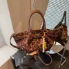 Bolso Cruzado Estilo Coreano Simple con Estampado de Leopardo para Mujer 2025 Otoño Nuevo Elegante de Alta Calidad