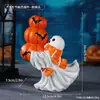 Chapéu Mágico de Halloween Fantasma Pequeno Enfeites de Resina Rosto de Fantasma Engraçado Adereços para Festa de Feriado Enfeites de Mesa
