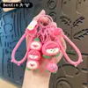 Chaveiro Criativo Fofo de Boneca Menina Fruta Pingente de Bolsa Pingente de Chaveiro de Carro Presente para Crianças Atacado