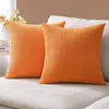 Funda de almohada de felpa a rayas de pana estilo nórdico, hecha a medida, adecuada para plataformas de comercio electrónico transfronterizo, estilo moderno y minimalista, cojín de pana para sofá
