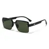 Gafas de Sol de Moda Nuevas con Medio Marco Personalizadas para Mujer, Gafas de Sol Estilo Ceja para Ciclismo y Pesca, Gafas de Sol con Medio Marco de Sombra Tendencia para Hombre