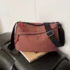 Bolso Cruzado Simple de Cuadros Casual Estilo Horizontal Versátil Nylon Repelente al Agua Bolso Cruzado de Gran Capacidad para Viajes Diarios para Mujer