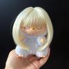 Peluca para Muñeca Bjd 3 Puntos Seda Suave Set de Peluca Labubu Bob Lindo con Flequillo Bobo