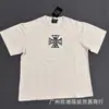 2026S Transfronterizo Em Marca de Moda Americana Ángel Retro Logo de Pedrería Hip-Hop Holgada Manga Corta Estampado Completo Camiseta de Pareja