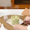 Cajas Portátiles para Pasteles de 4 Pulgadas 2/3/4/5/ 6 Pulgadas Pasteles Pequeños con Relleno de Mousse de Queso, Cajas Totalmente Transparentes para Pastelería para Llevar