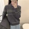 Nueva Ropa de Mujer Otoño e Invierno Europeo, Suéter Jacquard Fair Isle Estilo Bosque, Top de Moda de Alta Gama, Ropa de Punto Europea