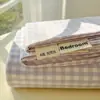 Sábanas de Algodón Lavado Grado A para Madre y Bebé Frescas Pequeñas Pieza Única Dormitorio Estudiantil Individual Doble Funda de Almohada de Algodón Puro Juego de Tres Piezas