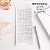 Adesivos para Planner Série Floral com Folha de Ouro e Prata, Números e Letras, Pequenos Adesivos Impermeáveis em PVC, Papel Material Guka Atacado
