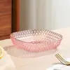 Prato de Ossos de Luxo Leve de Alta Qualidade Novo Estilo Doméstico Mesa de Jantar Prato de Ossos Grau Alimentício Prato Pequeno Prato de Lixo da Internet Prato de Lanches