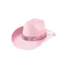 Sombrero de ala ancha estilo vaquero bohemio unisex turquesa de moda para banda de sombrero Temu
