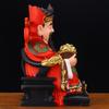 Estatua Dios de la Riqueza Resina Oficina Tienda Hogar Veneración Dios Civil de la Riqueza Estatua de Buda Dios de la Riqueza Vestido de Rojo Adorno Atractivo de la Riqueza