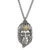 Directo de fábrica Wukong Yinian entre el colgante de cabeza de mono hombres y mujeres retro dominante Buda luchador hombres y mujeres collar colgante