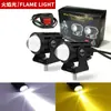 Venta caliente transfronteriza mini foco LED de dos colores para motocicleta lente de dos colores faro externo para coche eléctrico motocicleta pequeña pistola de acero