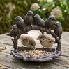Nuevo producto transfronterizo: Adorno Sencillo Retro de Hierro Fundido con Forma de Pájaro para Alimentador de Pájaros, Decoración Frontal para Cafetería y Bar