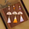 Cierre de Langosta 3cm Bolsita de Borla Degradada Empaque de Accesorio para el Cabello Regalo Borla Pequeña Abanico para Ropa Accesorio Corto