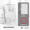 Almacenamiento de Uñas Fresco y Elegante con Doble Cremallera Seleccionado Cuidadosamente Libro Transparente de PVC para Colección de Uñas Álbum de Mini Almacenamiento Desmontable de Hojas Sueltas