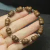 Pulsera de Calabaza Multi-Tesoro de Sándalo Verde y Sándalo Dorado, Cadena de Mano Decorativa, Cuentas Budistas de Fortuna y Prosperidad, Joyería de Moda para Mujer, Cuentas de Oración, Regalo