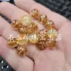 Cuentas Redondas de Vidrio de Colores, Cuentas Sueltas, Cuentas de Arroz de Vidrio de Color Rojo Ámbar Amarillo Degradado Tipo Hielo, Cuentas de Barril, Cuentas de Forma Libre, Cuentas para Joyería