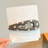 Pinza para el Cabello Retro con Flecos Accesorios para el Cabello Pinza para el Cabello Estampado de Leopardo Pinza de Pato Linda de Lana Barrette Estilo Pequeño Perfume Floral para Mujer Accesorios para el Cabello