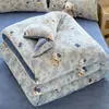 Nueva colcha gruesa de terciopelo de leche, colcha de invierno, relleno de vellón de doble cara, vellón de coral, adecuada para dormitorios de estudiantes, tamaño individual, forrada de vellón para abrigar