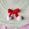 Mini Lazo Bola de Pelo Pegajosa Multicolores Tejido a Mano Mini Accesorios para el Cabello Dulces y Lindos Accesorios de Decoración para Ropa