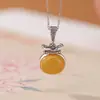 Yilu Âmbar Prateado Prata de Lei S925 Zakiram Saco da Sorte Superfície de Ovo Pingente de Prata Vintage Venda Direta da Fábrica Dropshipping
