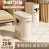 Cubo de basura para uso doméstico en el baño, con tapa, apto para cocina y sala de estar, alto valor estético, gran capacidad, cubo de basura con tapa de apertura automática